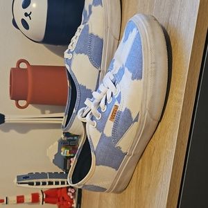 Checkered Vans, White and Lilac (unique)